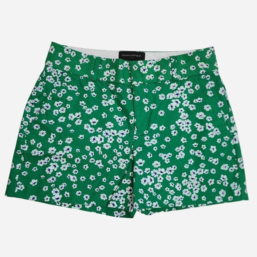 Banana Republic Green Tailored Shorts size 0 NWT